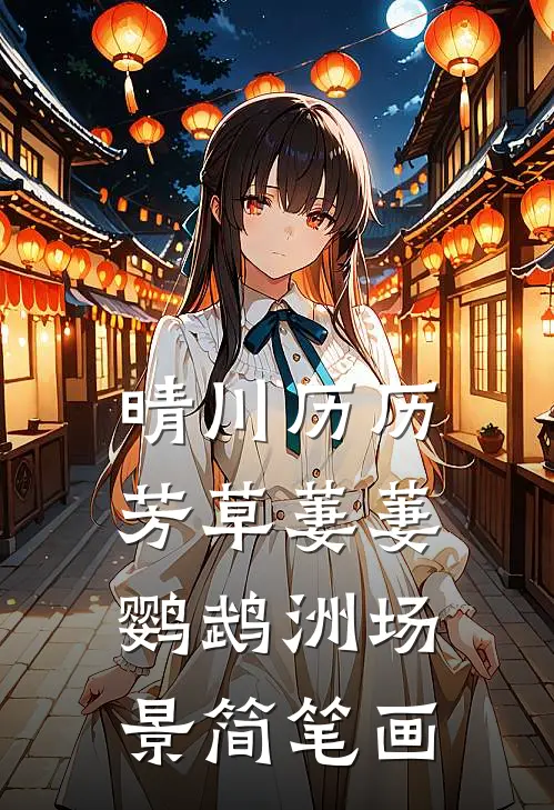 晴川历历芳草萋萋鹦鹉洲场景简笔画